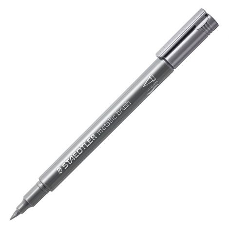 Pisak pędzelkowy Staedtler Metallic Brush 1-6mm, Srebrny